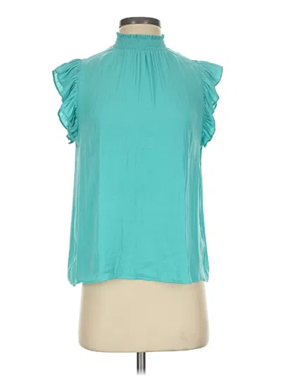 Pre-owned Maison D' Amelie Sleeveless Blouse In Teal