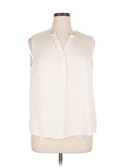 Pre-owned Maison D' Amelie Sleeveless Blouse In White