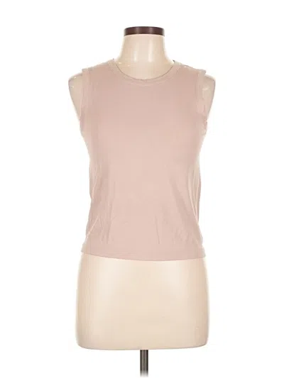 Pre-owned Maison D' Amelie Sleeveless T-shirt In Brown