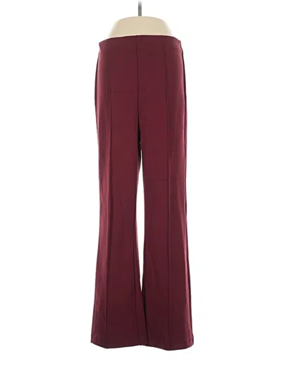 Pre-owned Maison D' Amelie Track Pants In Burgundy