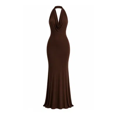 Maison De Gala Women's Brown Selene Mocha Gown