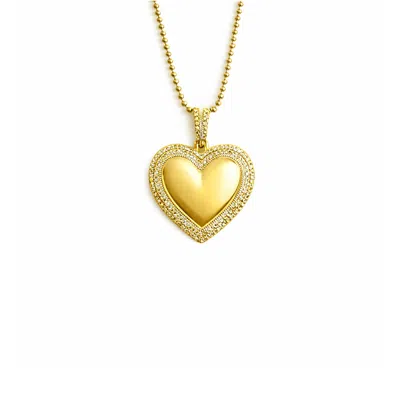 Maison De Gala Women's Gold Heart Pendant Necklace