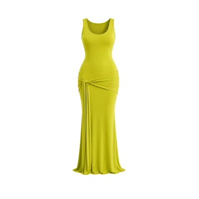 Maison De Gala Women's Green Serena Lime Maxi Dress