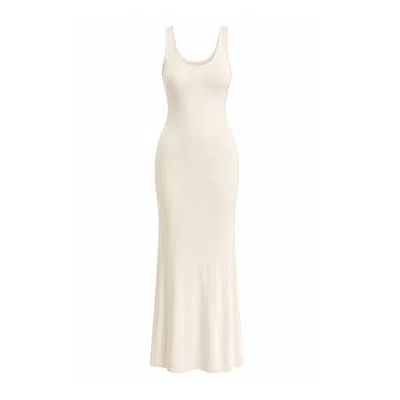 Maison De Gala Women's Neutrals Aria Ivory Dress In White