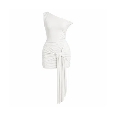 Maison De Gala Women's Neutrals Aurelia Ivory Mini Dress In White