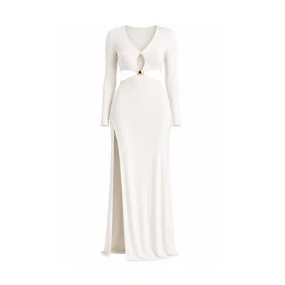 Maison De Gala Women's Neutrals Celeste Ivory Maxi Dress In White