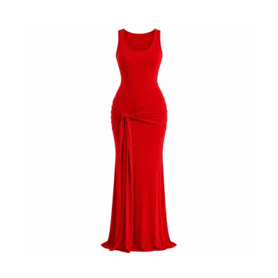 Maison De Gala Women's Red Serena Crimson Maxi Dress