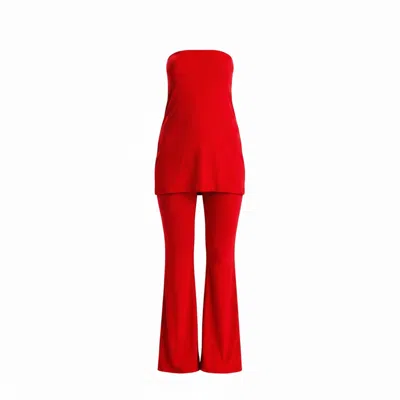 Maison De Gala Women's Valerie Red Scarlet Set