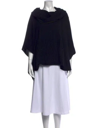 Pre-owned Maison De Papillon Cashmere Cowl Neck Sweater In Black