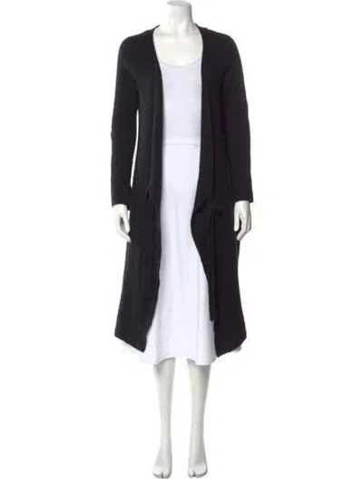 Pre-owned Maison De Papillon Cashmere V-neck Sweater In Black