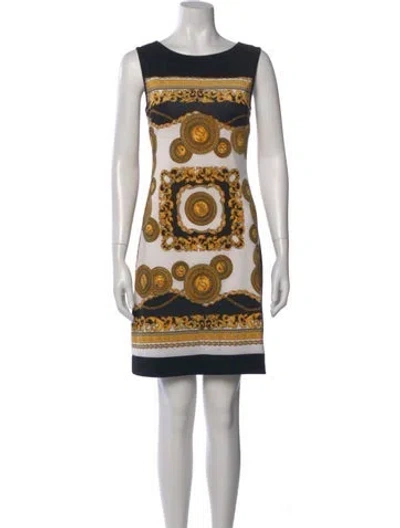 Pre-owned Maison De Papillon Printed Mini Dress In Multi