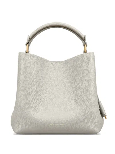 Maison De Sabre Adjustable Detachable Strap Cross Body Bag In Gray