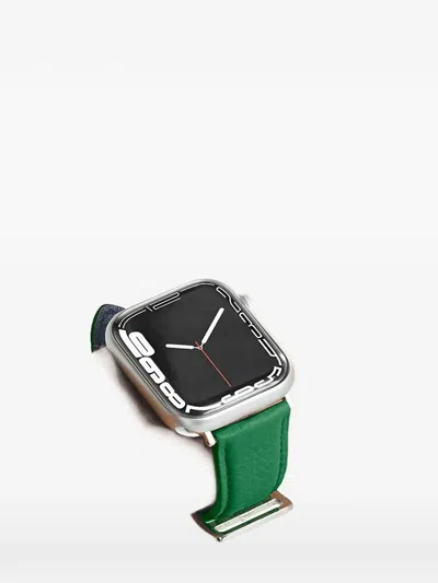 Maison De Sabre Apple Watch Pebbled Buckle Watch Accessory In Green