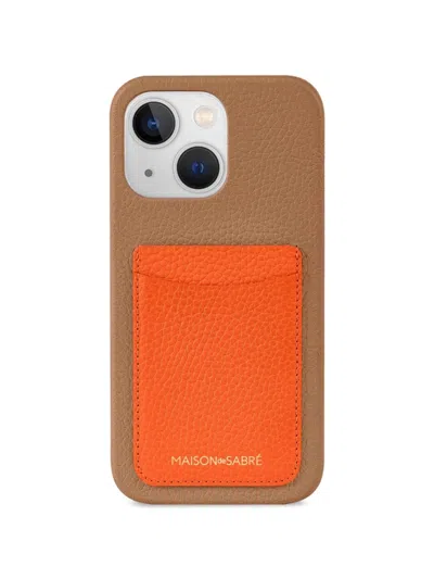 Maison De Sabre Card Phone Case (iphone 13) In Manhattan Sandstone