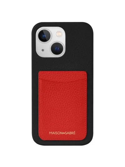 Maison De Sabre Card Phone Case (iphone 13) In Red