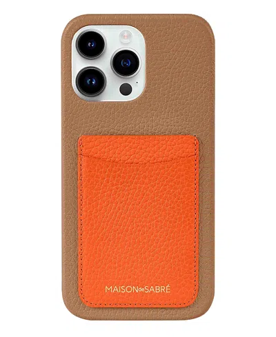 Maison De Sabre Card Phone Case (iphone 14 Pro Max) In Manhattan Sandstone
