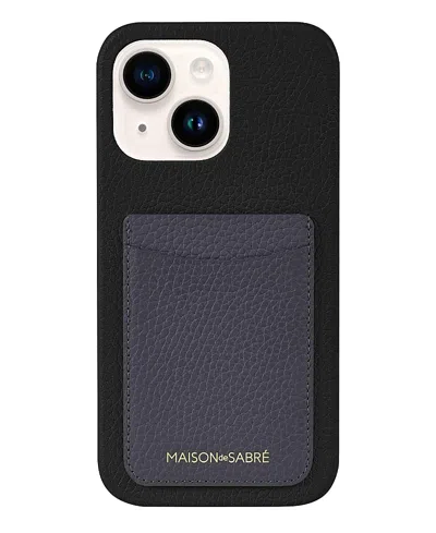 Maison De Sabre Card Phone Case (iphone 15) In Black