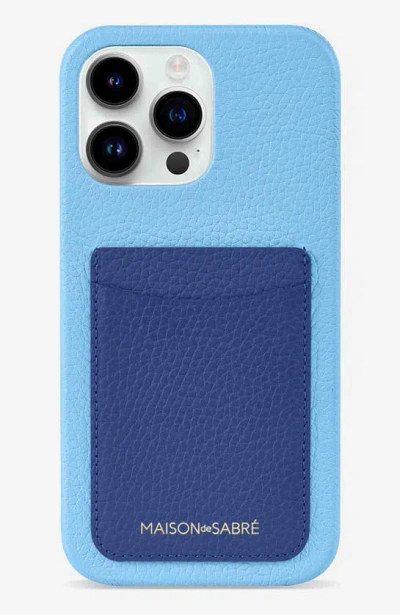Maison De Sabre Card Phone Case In Blue