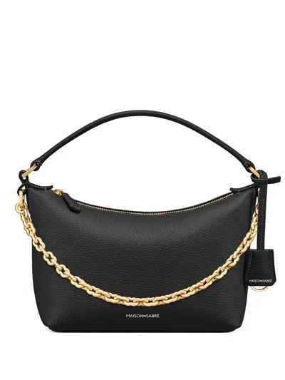 Maison De Sabre Chain Soft Tote Bag In Black