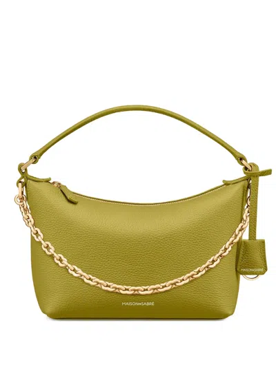 Maison De Sabre Chain Soft Tote Bag In Green