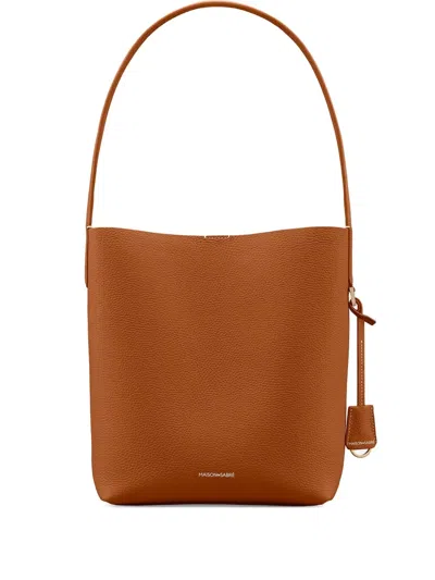 MAISON DE SABRE DRAWSTRING LEATHER BUCKET BAG