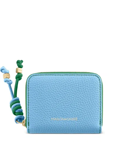 Maison De Sabre Dual-tone Zipped Small Leather Wallet In Yellow