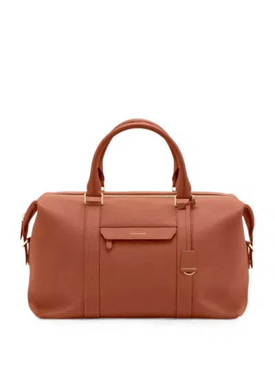 Maison De Sabre Duffle Leather Bag In Brown
