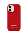 Maison De Sabre Hello Kitty Leather Phone Case (iphone 16) In Pomegranate Red