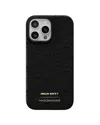 Maison De Sabre Hello Kitty Leather Phone Case (iphone 16 Pro) In Black Caviar