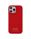 Maison De Sabre Hello Kitty Leather Phone Case (iphone 16 Pro Max) In Pomegranate Red