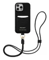 Maison De Sabre Hello Kitty Sling Phone Case (iphone 16 Pro) In Black Caviar