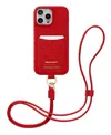 Maison De Sabre Hello Kitty Sling Phone Case (iphone 16 Pro) In Pomegranate Red
