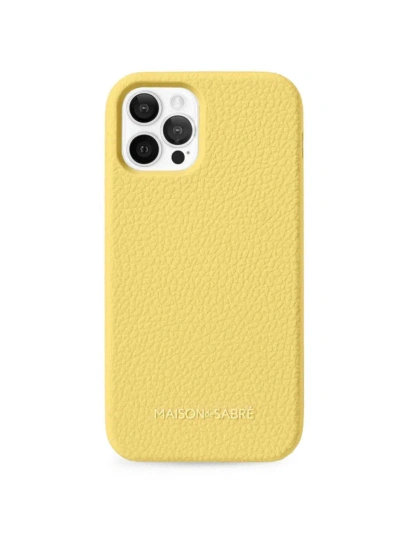 Maison De Sabre Jelligrain Silicone Phone Case (iphone 12 Pro Max) In Yellow