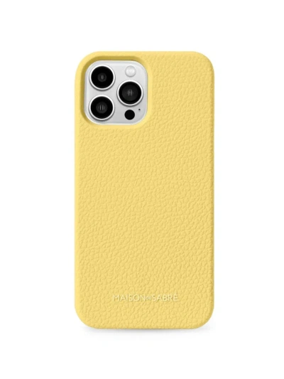 Maison De Sabre Jelligrain Silicone Phone Case (iphone 13 Pro Max) In Sunshine Yellow