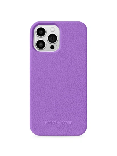 Maison De Sabre Jelligrain Silicone Phone Case (iphone 13 Pro Max) In Viola Purple