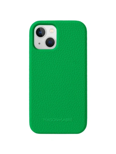 Maison De Sabre Jelligrain Silicone Phone Case (iphone 14 Plus) In Green