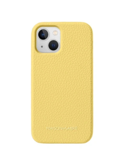 Maison De Sabre Jelligrain Silicone Phone Case (iphone 14 Plus) In Sunshine Yellow