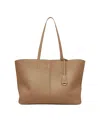 Maison De Sabre Maison De Sabré Large Leather Snap Soft Tote In Sandstone Lily