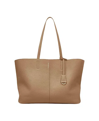MAISON DE SABRE MAISON DE SABRE LARGE LEATHER SNAP SOFT TOTE