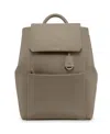 Maison De Sabre Large Leather Soft Backpack In Brown