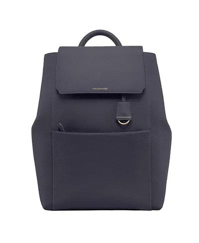 Maison De Sabre Maison De Sabré Large Leather Soft Backpack In Graphite Grey