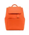 Maison De Sabre Maison De Sabré Large Leather Soft Backpack In Manhattan Orange