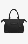 Maison De Sabre Maison De Sabré Large Leather Weekender Bag In Black Caviar