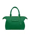 Maison De Sabre Large Leather Weekender Bag In Emerald Green
