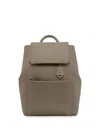 Maison De Sabre Large Leather Soft Backpack In Green