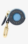 Maison De Sabre Maison De Sabré Leather Airtag Charm In Graphite Sky