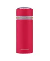 Maison De Sabre Leather Brush Case In Fuchsia Lavender