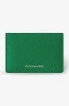 Maison De Sabre Maison De Sabré Leather Card Case In Emerald Green