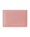 Maison De Sabre Women's Leather Card Case In Pink Lily