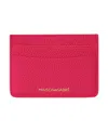 Maison De Sabre Leather Card Holder In Shibuya Fuchsia